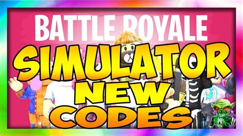 2 NEW CODES Battle Royale Simulator ROBLOX YouTube