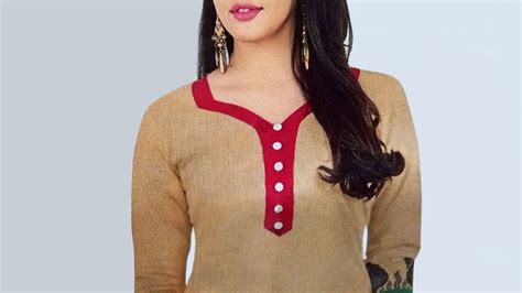 New Front Neck Design Cutting And Stitching Indian Dresses Simple