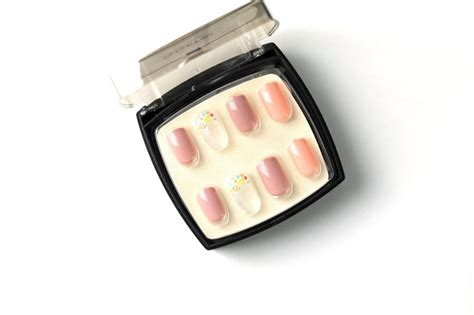 Nude Press On Nails Short Square Round Press On Nails Set Etsy