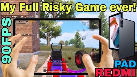 REDMI PAD PUBG TESTMY FULL RISKY GAME EVER ERIANGLE 90FPS PUBG TEST