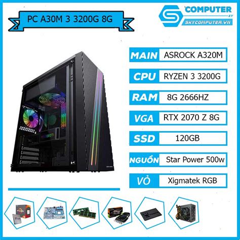 Pc Chơi Game Ryzen 3 3200g 8gb Skycomputer Vn