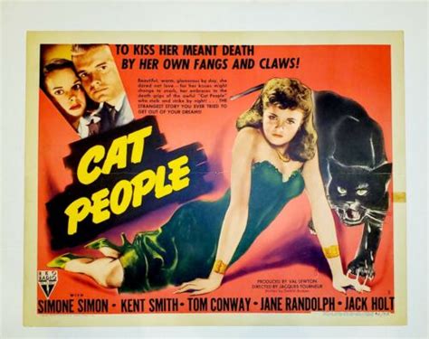 Cat People Rko 1942 Half Sheet 22 X 28 Original Movie Poster Ebay