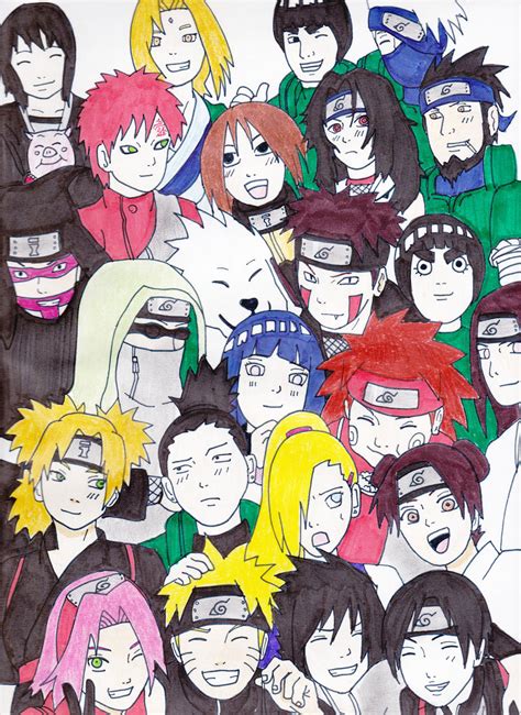 Naruto Shippuden Characters by kekegenkai1 on DeviantArt