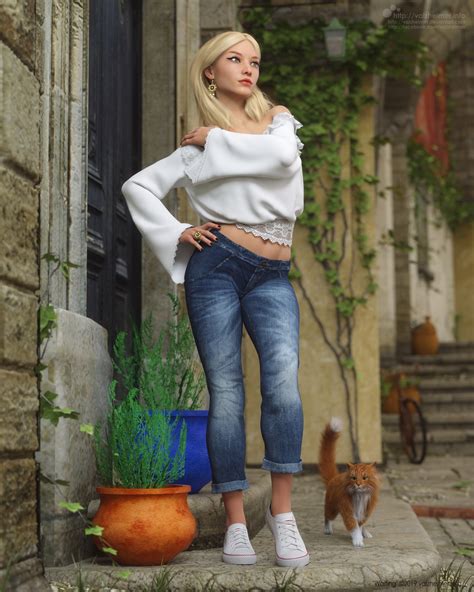 Rooftops Belly Jean Shorts Women Blonde Women Outdoors