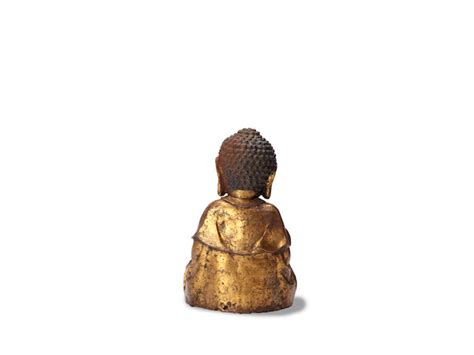 Bonhams A Gilt Iron Figure Of Buddha Joseon Dynasty 1392 1897 16th Century