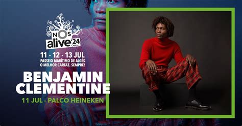 Benjamin Clementine No Palco Heineken A 11 De Julho NOS Alive Festival