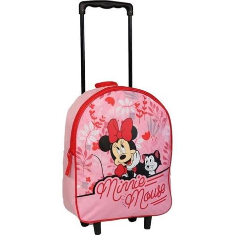 Sac Dos Roulettes Maternelle Minnie Rose Bagtrotter Enfant Dos