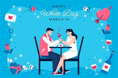 vector flat white day background