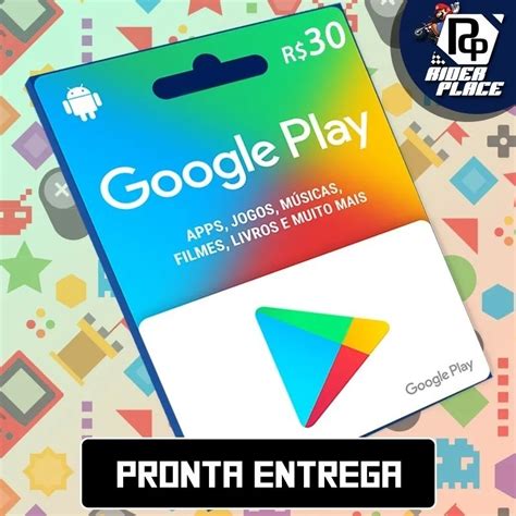 Cartão Google Play Store Gift Card R 30 Reais Somente Hoje MercadoLivre