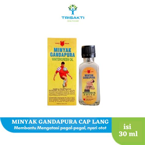 Minyak Gandapura 30ml Cap Lang Minyak Gosok Urut Pijat Pegal Nyeri Otot