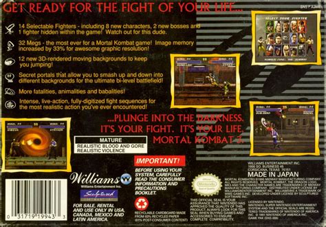 Mortal Kombat Cover Or Packaging Material Mobygames