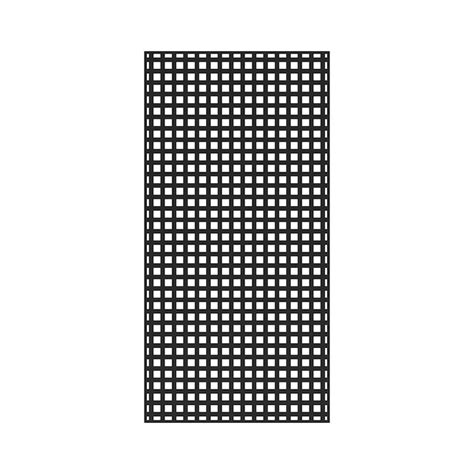 Style Selections 48 In X 8 Ft Black Vinyl Privacy Lattice In The Lattice And Accessories