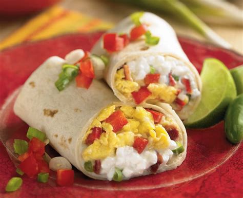 Savory Cheesy Breakfast Burritos - Daisy Brand