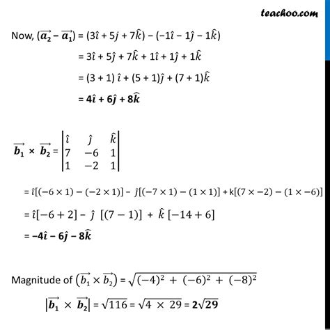 Find Shortest Distance Between Lines 3D Geometry Vector Cartesian