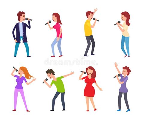 Rap Music Singers Symbols Background Stock Vector Illustration Of