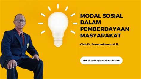 Modal Sosial Dalam Pemberdayaan Masyarakat Youtube