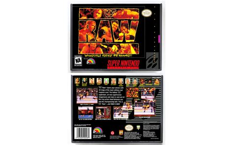 Gaming Relics Super Nintendo Vertical Style Wwf Raw