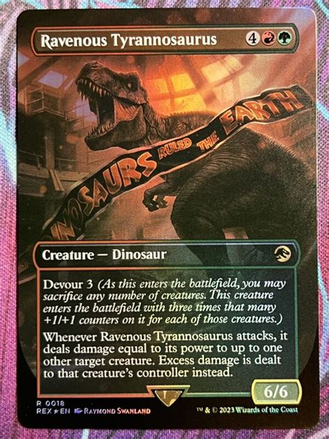 Ravenous Tyrannosaurus Rex Full Art Foil Bootleg Mage