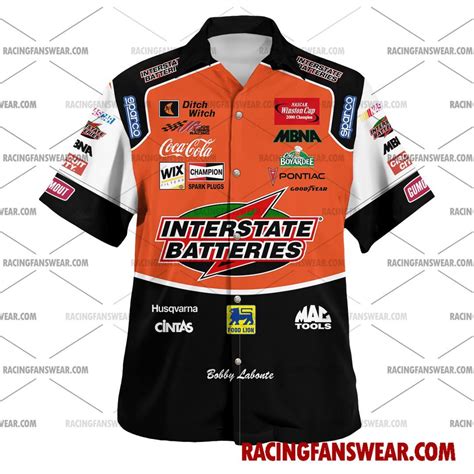 Bobby Labonte Nascar Racing 2001 Uniform Apparel Clothes Hawaiian Polo