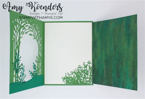 Stampin Up Delicate Forest Fun Fold Card With Video Tutorial Stamp