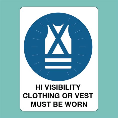 Mandatory Signs Hi Vis Clothing Or Vest Must Be Worn Statutory Signs