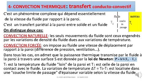 Chapitre 1 Transfert Thermique Objectifs 1 Diffrents Modes