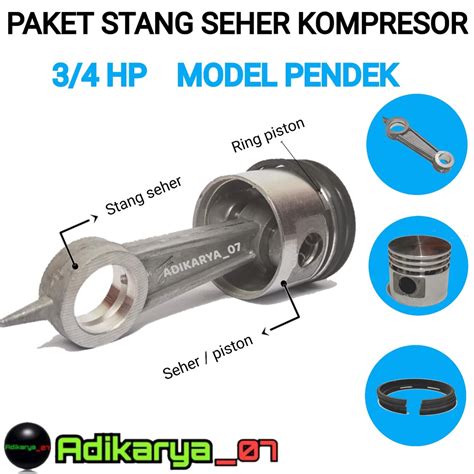 Jual Paket Seher Mm Piston Stang Kompresor Angin Portable Hp