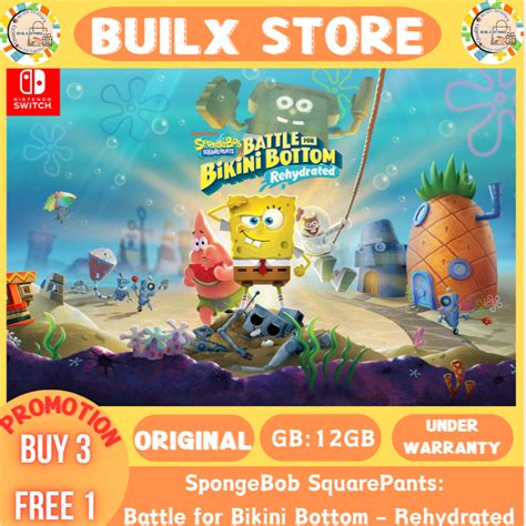 SpongeBob SquarePants Battle For Bikini Bottom Rehydrated Nintendo