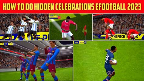 How To Do Hidden Goal Celebrations In Efootball Mobile Tutorial