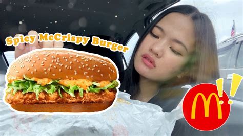 New MCD Menu Spicy McCrispy Chicken Burger McD Green Tea Ice