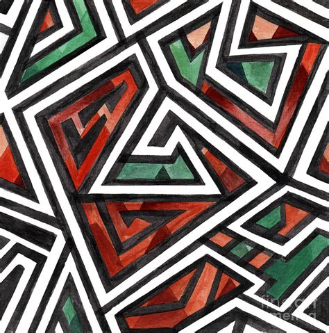 African Geometric Digital Art By Dwi Purbawa Putra Fine Art America