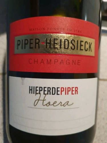 N V Piper Heidsieck Hieperdepiper Hoera Edition Cuvée Brut Vivino US