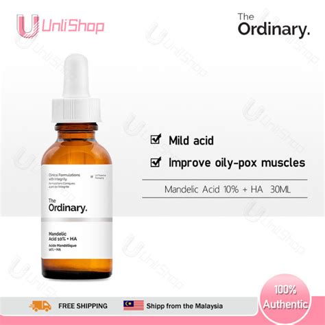 The Ordinar Mandelic Acid 10 Ha 30ml Acne And Pimple Dark Spot Marks Remover Exfoliating