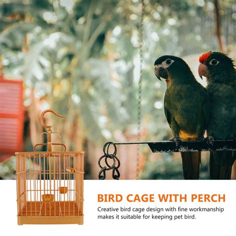 Birdcage Plastic Travel Lovebird Decorative Birds Cockatiel Round EBay