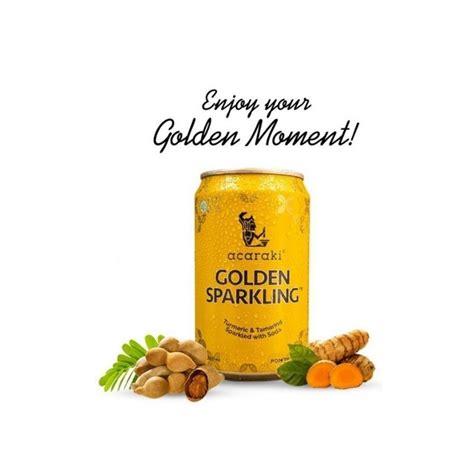 Jual Free Packing Kardus Ml Acaraki Golden Sparkling Kunyit Asam