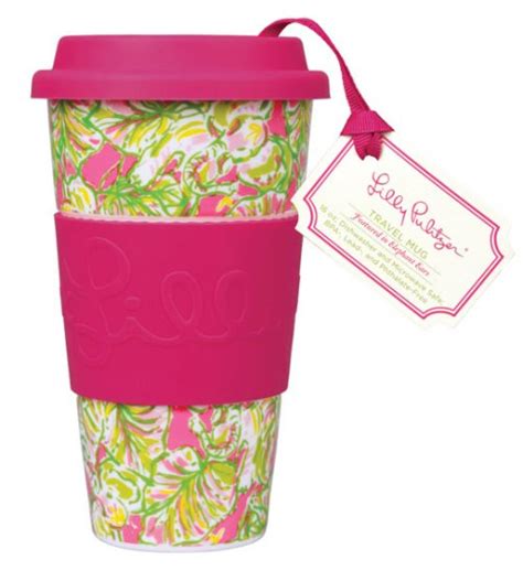 Lilly Pulitzer Travel Mug Elephant Ears