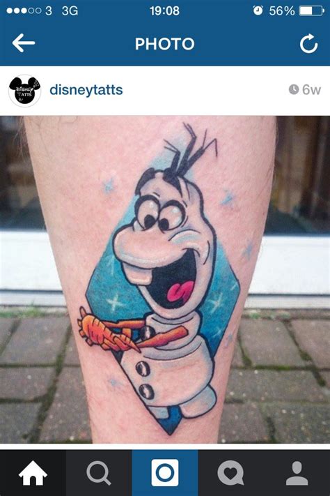 Olaf From Frozen Tattoo Disney Tattoos Frozen Tattoo Tattoos For Guys