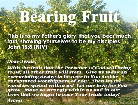 Bearing Fruit To God Jesus Searching For Christ