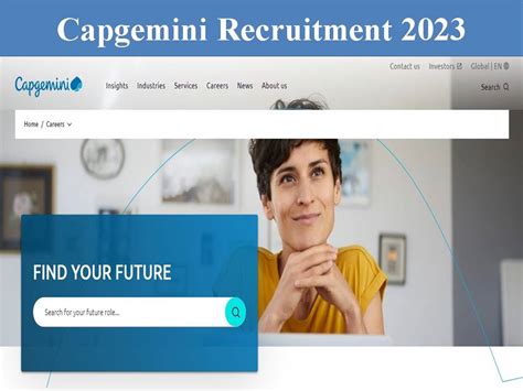 Capgemini Recruitment 2023 Out Get Job Opening Details Online