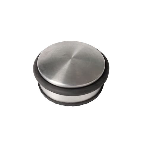 Polished Satin Nickel Effect Stainless Steel Door Stop Diy At Bandq