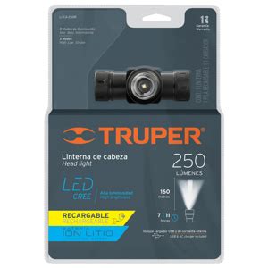 18435 LI CA 250R TRUPER Truper Expert Linterna Para Cabeza 250