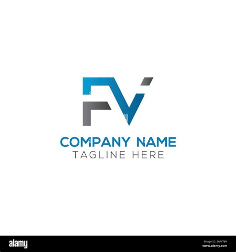 Initial Fv Letter Linked Logo Creative Letter Fv Modern Business Logo