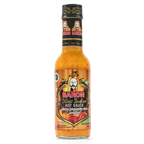 Baron West Indian Hot Pepper Sauce 5oz First World Imports