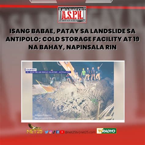 Net On Twitter Yr Old Na Babae Patay Sa Landslide Sa Antipolo