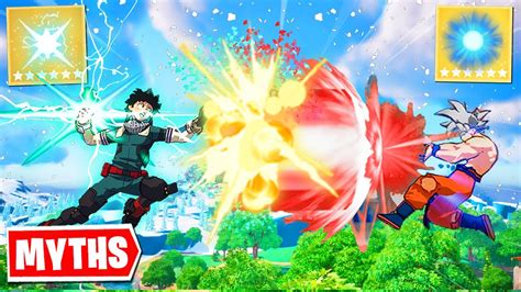 DEKU SMASH Meets KAMEHAMEHA Fortnite Myths YouTube