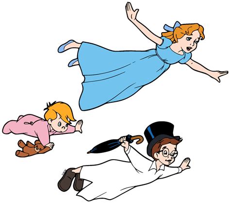 Wendy Michael John And Nana Clip Art Png Images Disney Clip Art Galore