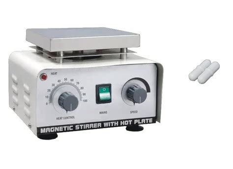 E MEDI Magnetic Stirrer With Hot Plate Capacity 2 Ltr With 2 Stirrer