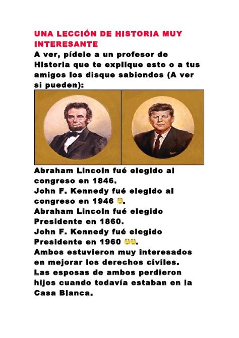 Una Lección De Historia Muy Interesante