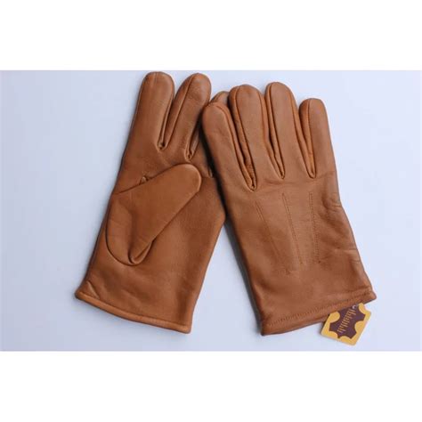 Hiver Gants Cuir Marron