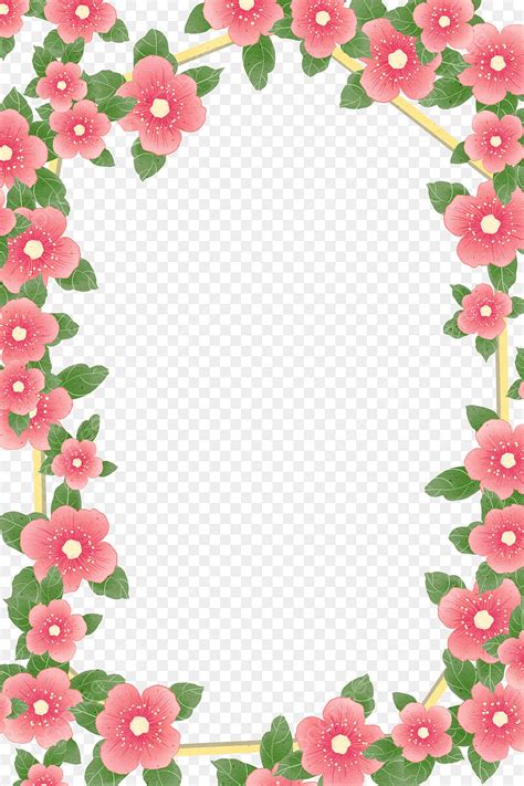 Red Flowers Border Hd Transparent Red Flower Border Plant Flowers